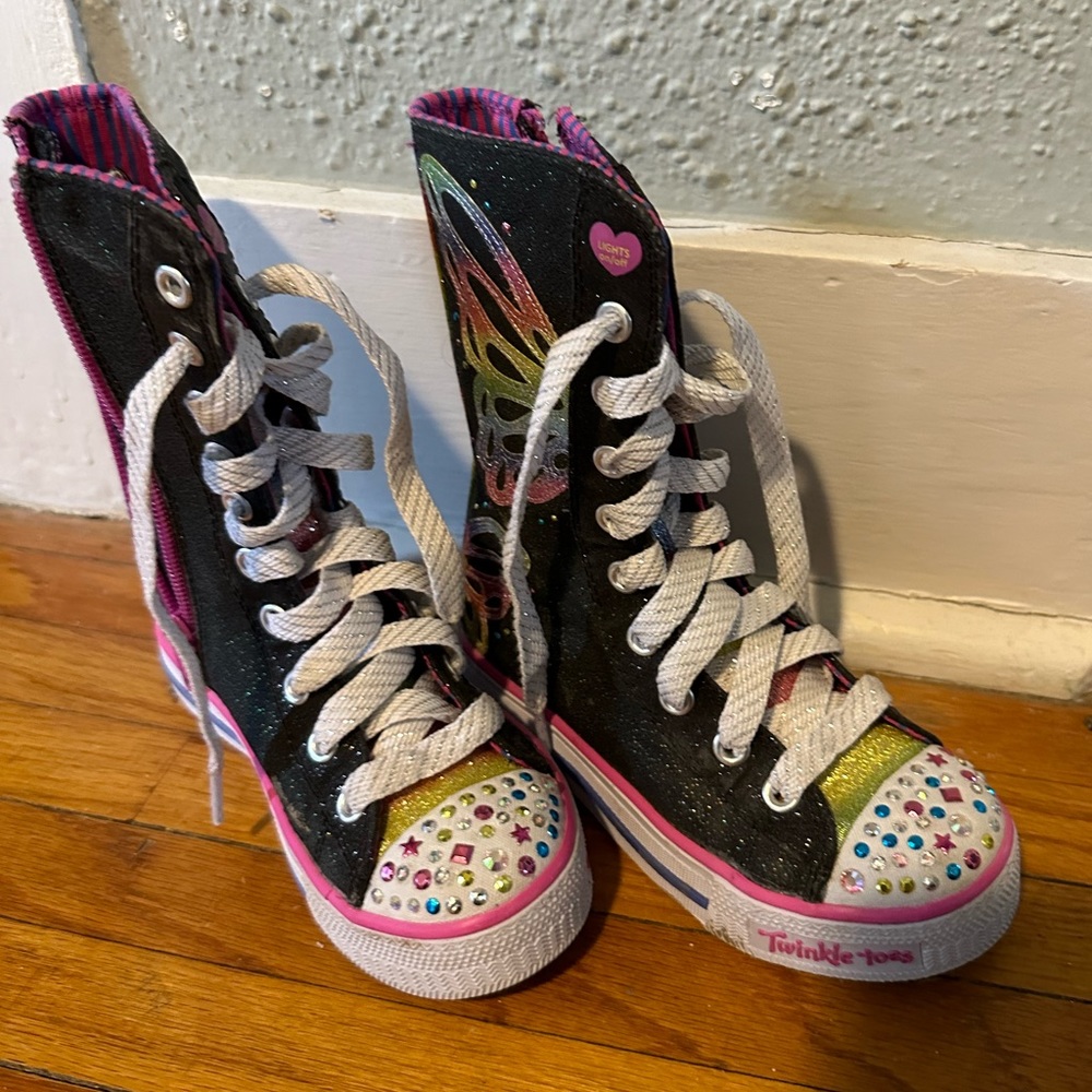 Little girls light up boots